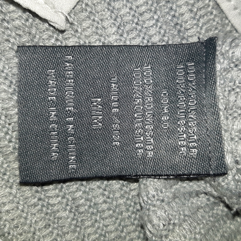 Grey & White Ribbed Fooler Sweater - Picture 8 of 8